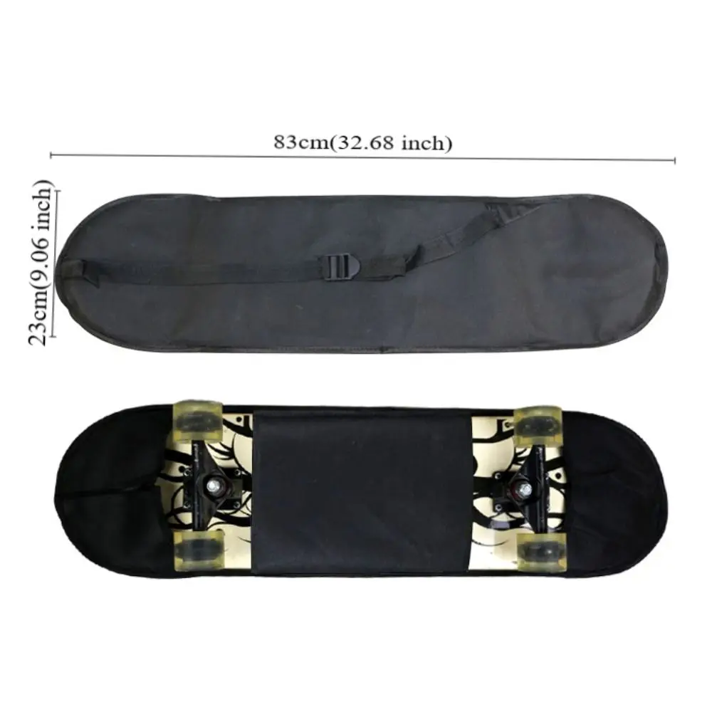 Borsa da trasporto per Skateboard con fibbia regolabile borsa a tracolla pieghevole con cerniera per zaino da Skateboard di grande capacità da 80CM all'aperto