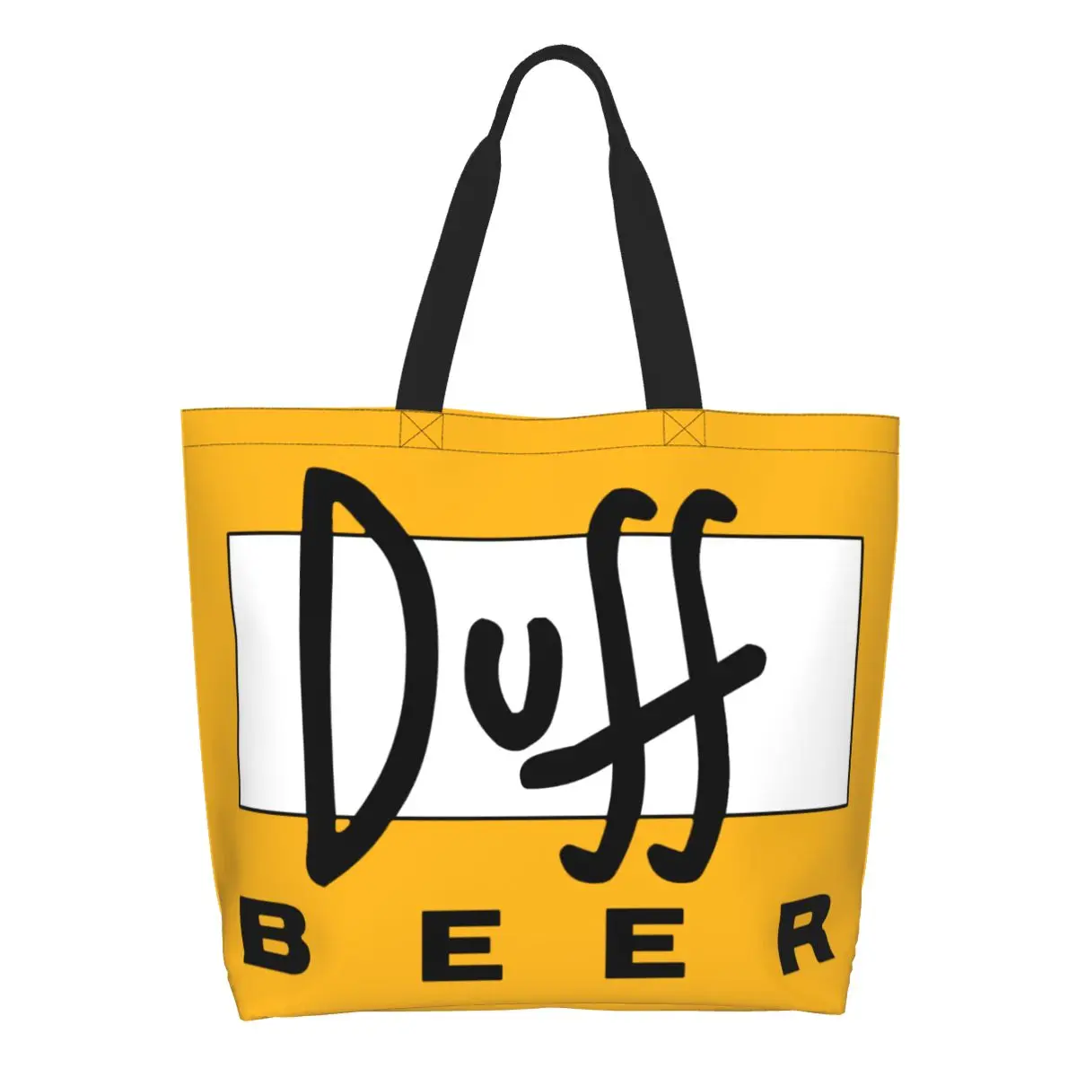 Sacs fourre-tout en toile réutilisables, sac à main shopper initié, impression de mode, Duff Beer Shopping