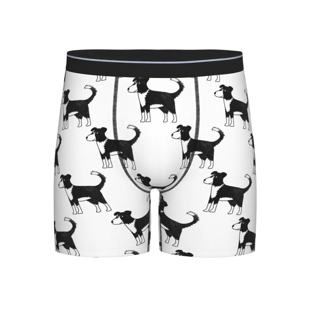 

Long Boxer Underpants Shorts Border Collie Sheepdog Panties Male Comfortable Underwear for Homme Man Boyfriend Gifts