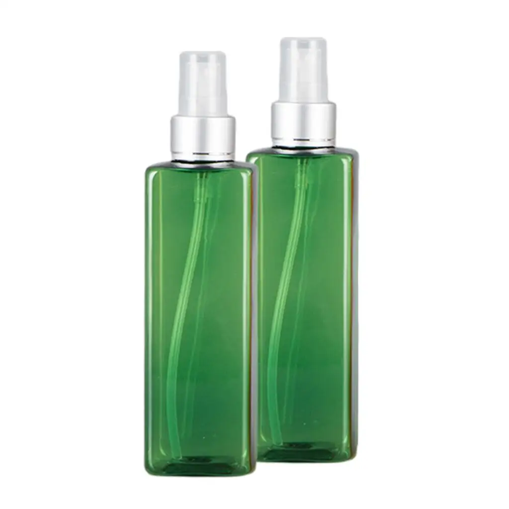 Pulvérisateur de parfum pour tous les jours, pulvérisateur à pompe, idéal pour les voyages, couleur verte, 250ml, 6x2