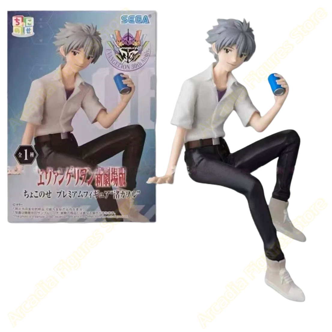 In Stock Official Genuine SEGA Neon Genesis Evangelion Seated School Uniform Series Figures Shinji Nagisa Kaoru Ikari Model Toys