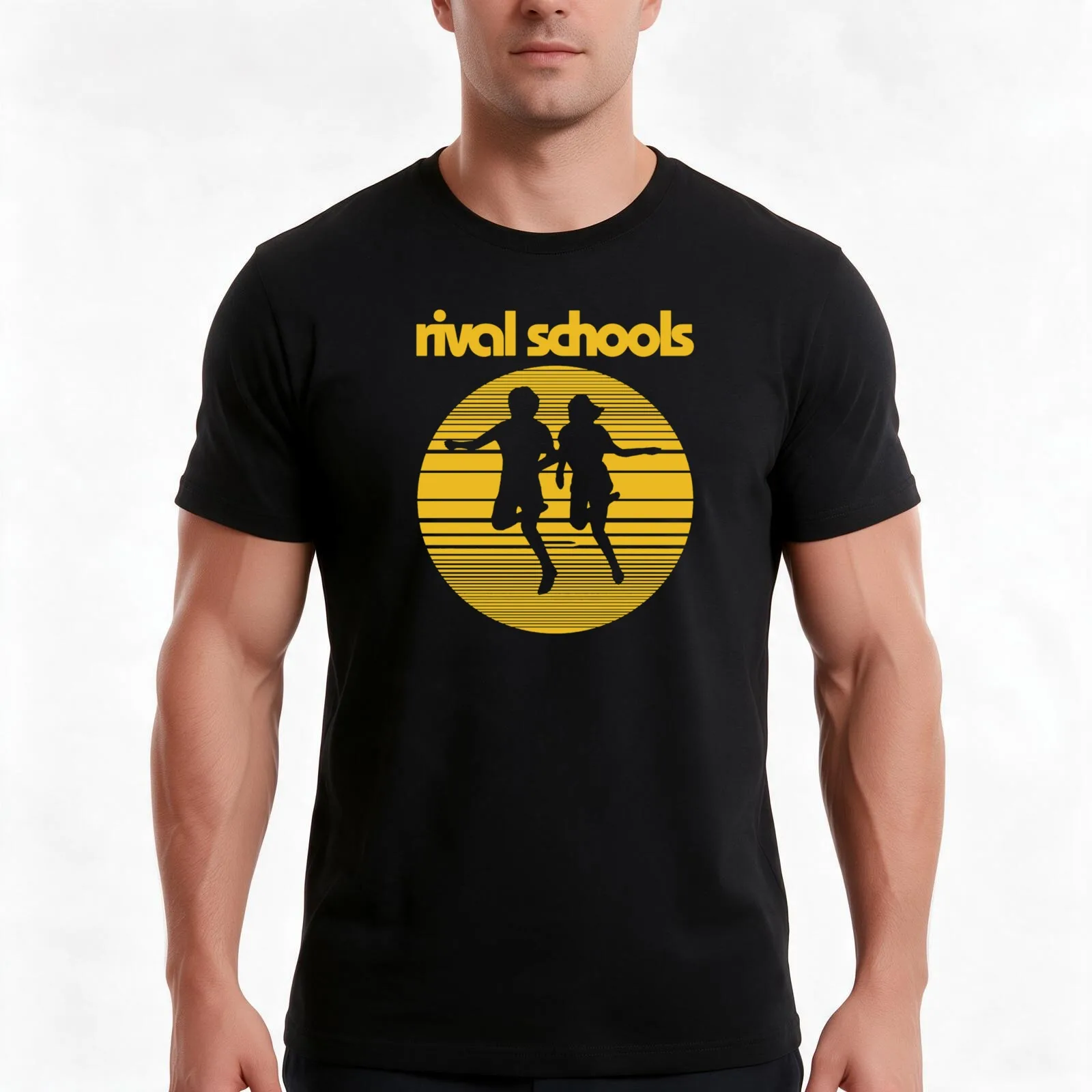 Rival Schools Logo Yellow 17 Men T Shirt t shirts for man graphic tees