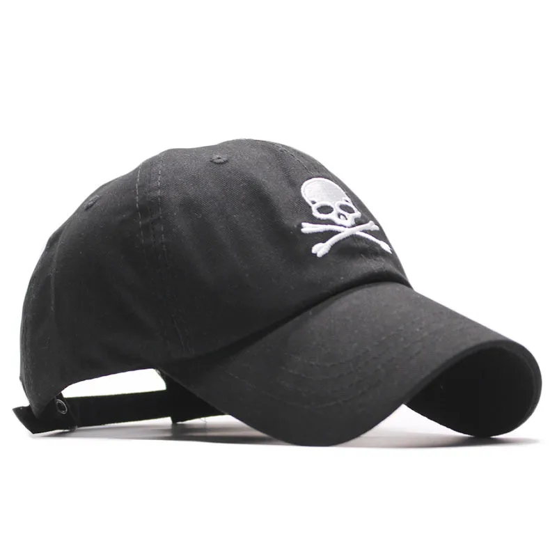 New Korean Style Spring Summer Curved Baseball Skull Embroidery Fashion Cap Men and Women All-Matching Sun Hat