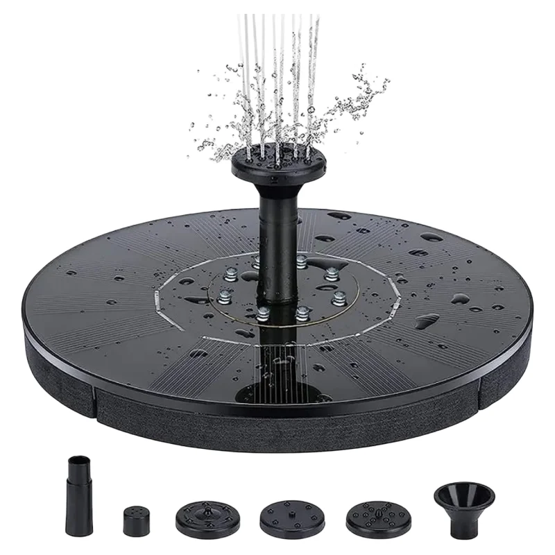 Garden Solar Water Pump Solar Floating Fountain Pump Bird Bath