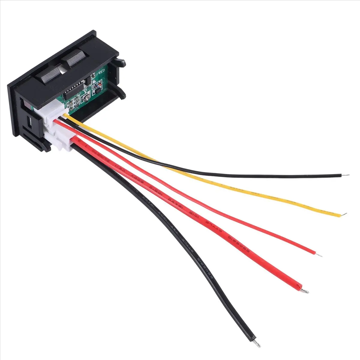 DT35BG 6Pcs Digital Voltmeter Ammeter DC 100V 10A Blue Red LED Current Voltage Meter Tester Dual Display Panel for Automobile