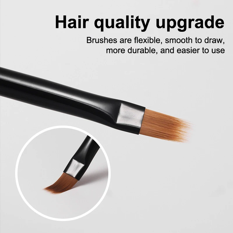 1 * bois de santal UV Gel vernis Nail Art Ombre peinture stylo avec couverture détail brosse épaissir dessin brosse outil de manucure de haute qualité