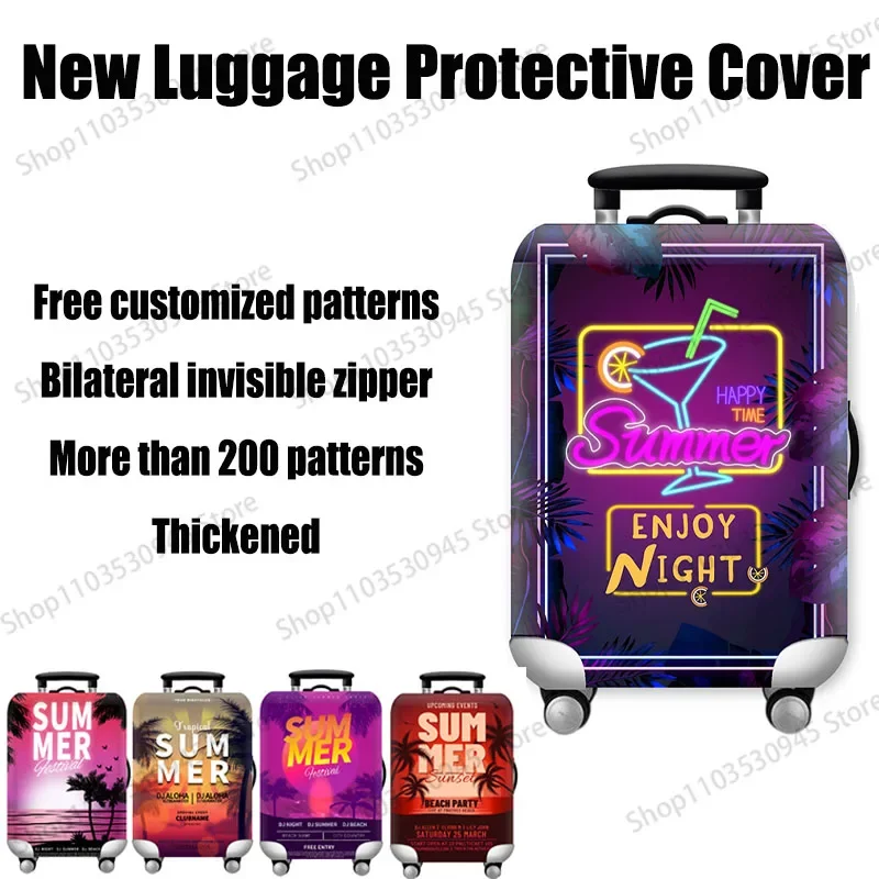 Luggage Cover Stretch Fabric Suitcase Protector Baggage Dust Case Cover Suitable for18-32 Inch Suitcase Case Travel Organizer