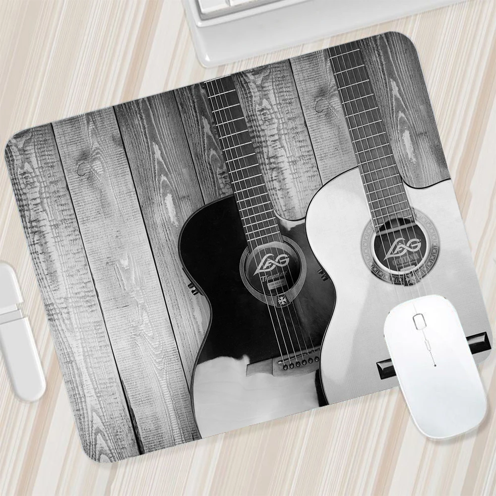 Small Music Guitar Mouse Pad, Gaming Mousepad, PC Gamer, XXL, Computador, Teclado do escritório, Laptop