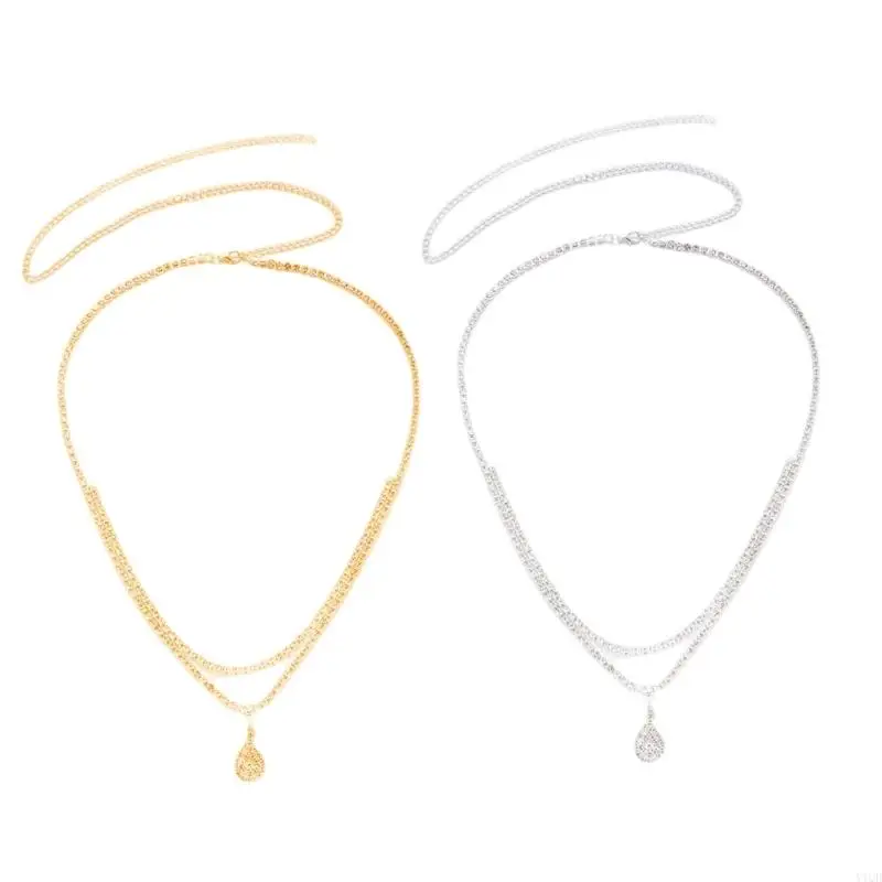 Two Layer Pendant Waist Chain Body Jewelry Copper Design Women’s Fashion Waist Accessories For Everyday Use