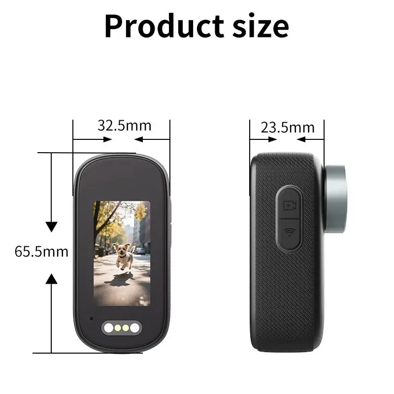 

NCZOBOE 4K Ultra HD Thumb Sports Mini Camera, Bicycle and Motorcycle Recorder, Built in Hotspot WiFi, Magnetic Design Waterproof