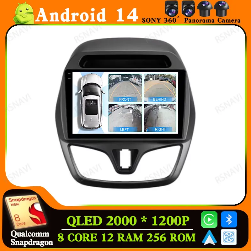 

Android 14 Car Radio For Chevrolet Spark Beat 2015 - 2018 BT Viedo Player Navigation Head Unit 4G LTE Stereo GPS Multimedia DVD