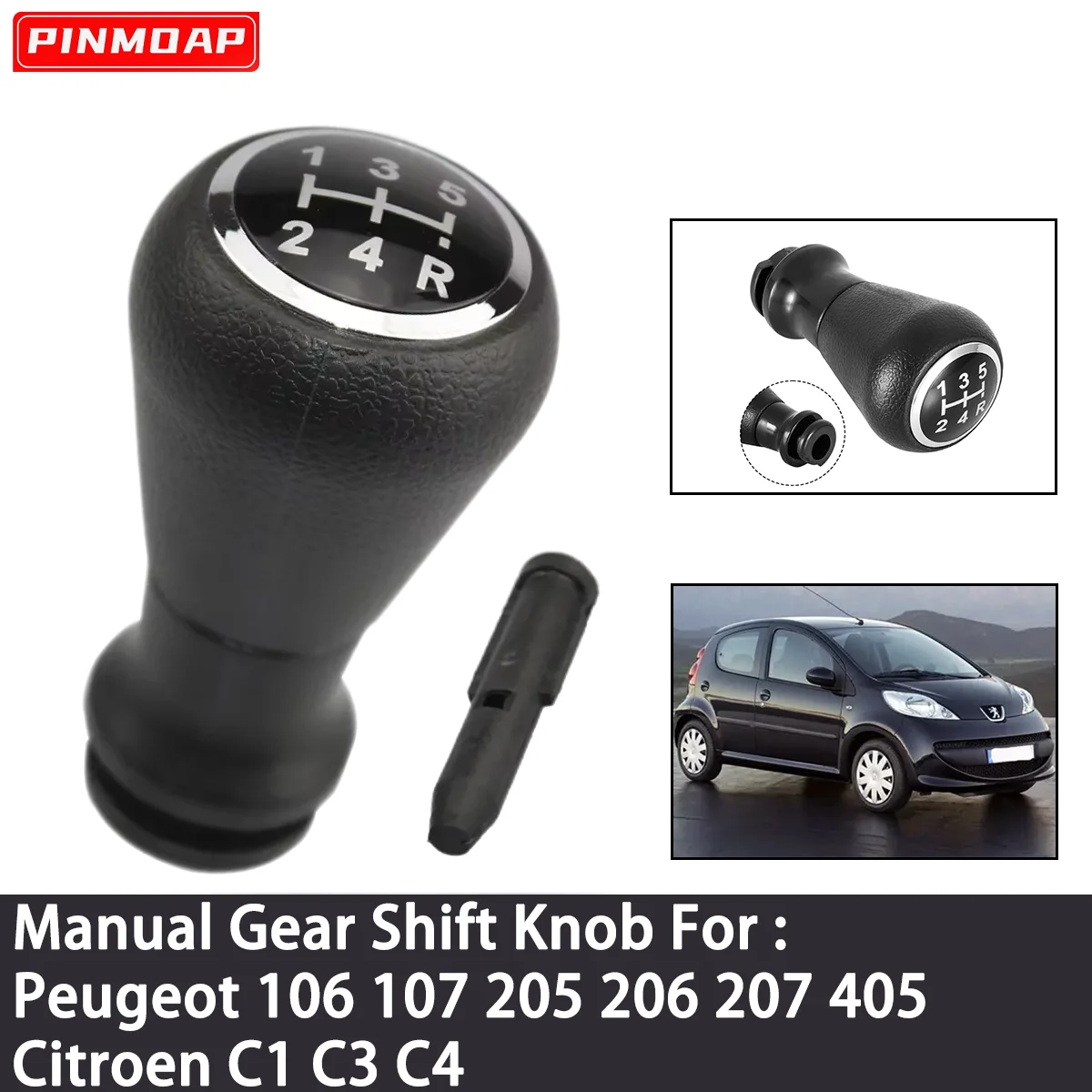 

1 шт., гандбольный рычаг переключения передач для Peugeot 206 207 306 307 308 3008 406 4007, 5-скоростной гандбольный рычаг переключения передач, головка ручки коробки передач