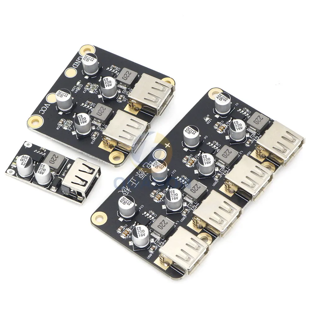 USB QC3.0 QC2.0 DC-DC Buck Converter Charging Step Down Module 6-32V 9V 12V 24V to Fast Quick Charger Circuit Board 3V 5V 12V