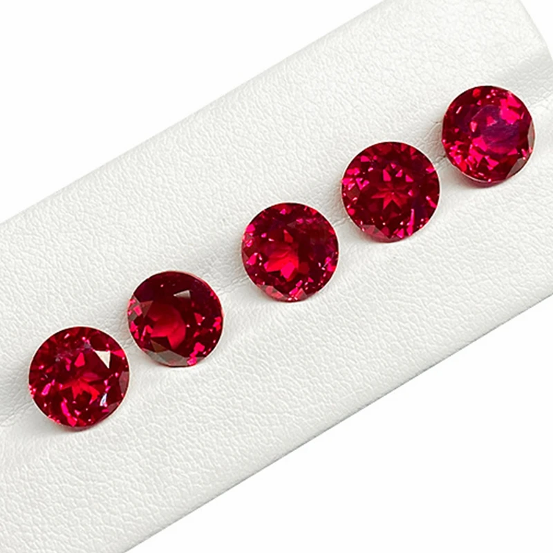 Wunderschöner loser Rubin, runder Schliff, 12,0 mm, 6,0 ct, UV-Test bestanden, Mohs-Härte, Edelstein für Schmuckherstellung/Sammlung/Geschenk, Edelstein – Detail 6