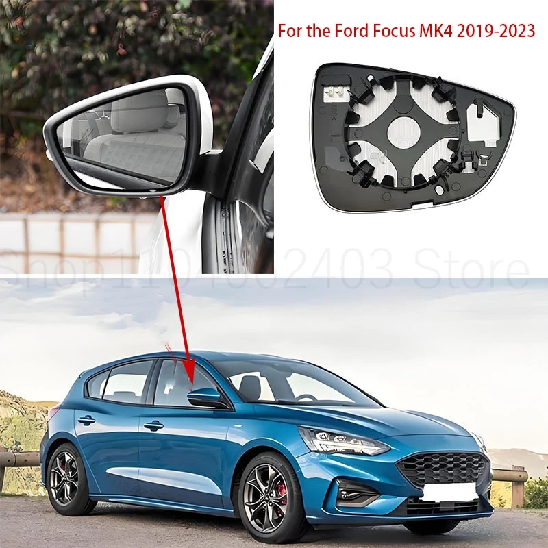 For Ford Focus MK4 automotive rearview mirror heated reflective glass MK4 19-23 Europe LHD rearview auto replace