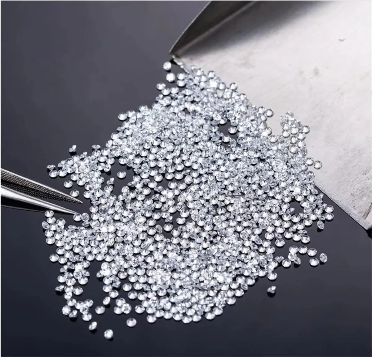 100% Pass Diamond Tester Lab Created HPHT CVD Melee Diamond 0.8~3.0mm Small Size Lab Grown Diamond Wholesale