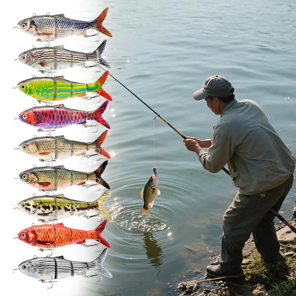 usb充電バイオニックロボット釣り餌abs素材耐久性のある抗製造3dシミュレーション魚の目-ledプロペラライト