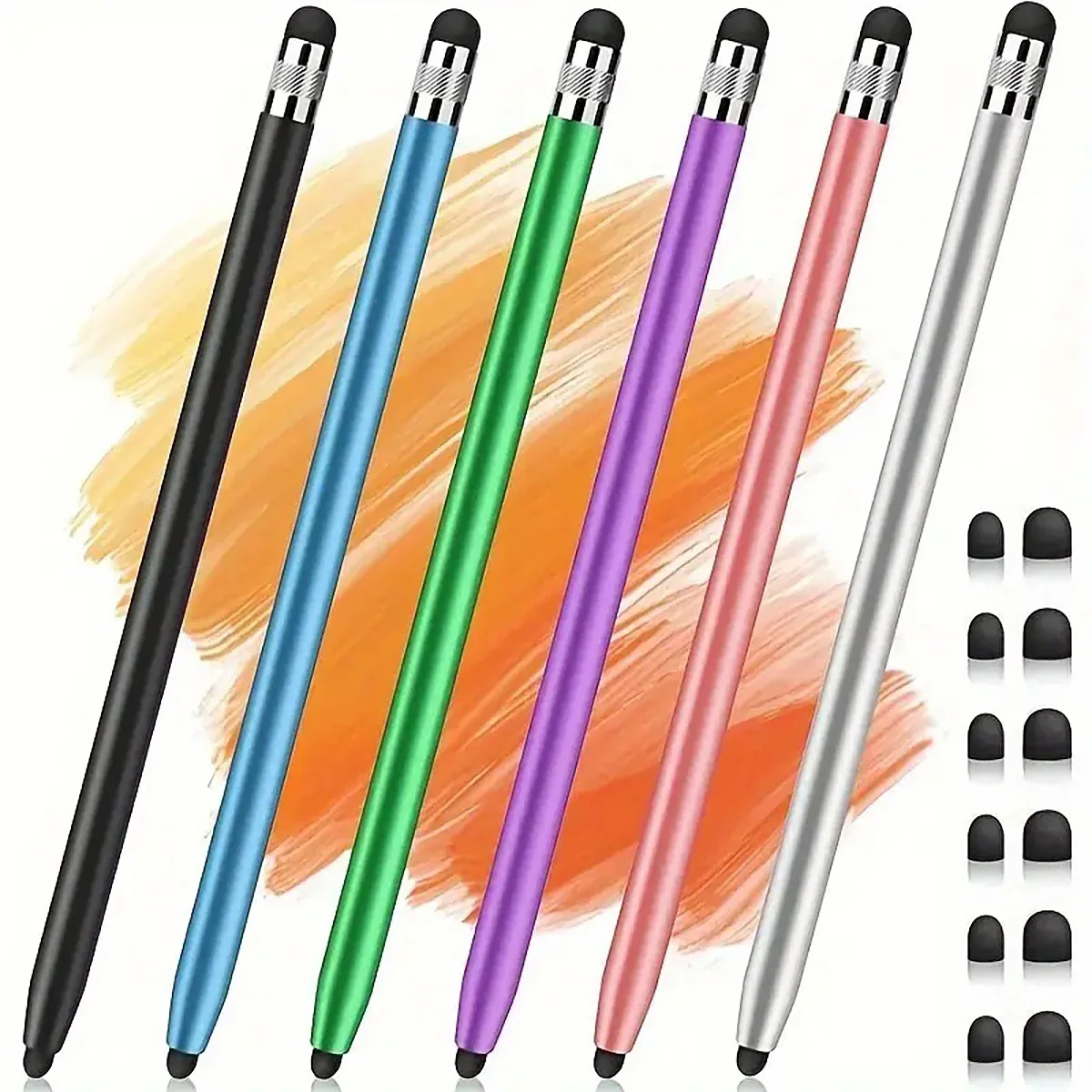 Stylus Pen for Touchscreens, Suitable for Ipad, Android, Chromebook Tablets and Other Capacitive Touch Screen Devices, High Sensitivity and Precision, Scratch-Free, Rubber Tip.