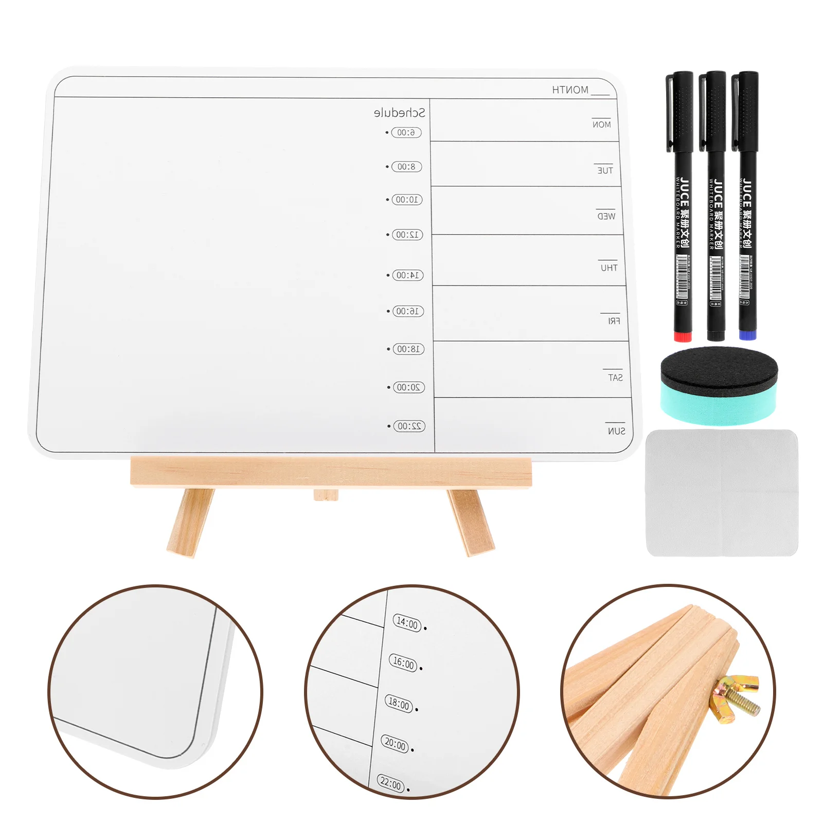 مجموعة واحدة من سبورة بيضاء مزدوجة الجوانب، مسح جاف مدمج للمكتب، لوحة رسم محمولة للكتابة، مكتب الطلاب، المنزل، صغير قائم بذاته #1