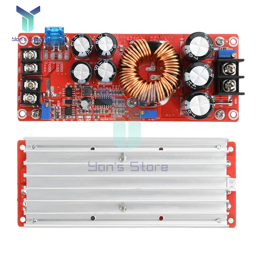 1200W 20A DC-DC Converter Boost Step-up Power Supply Module IN 8-60V OUT 12-80V 150KHz