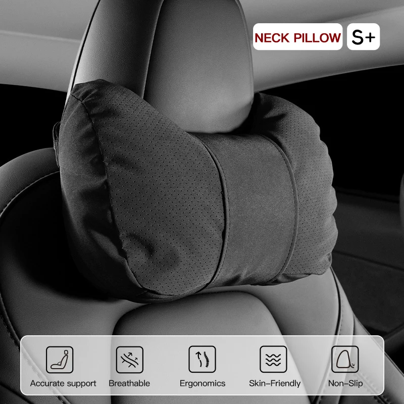 Car Neck Pillow Soft Comfort Auto Seat Waist Support Headrest Mat Travel Rest For Honda Civic CRV HR-V Accord Jade Crider Odysse
