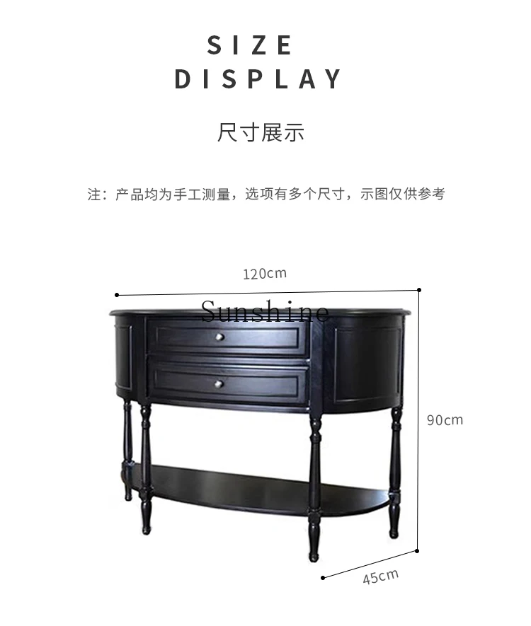 Italian light luxury entrance cabinet Modern simple entrance hall entrance table