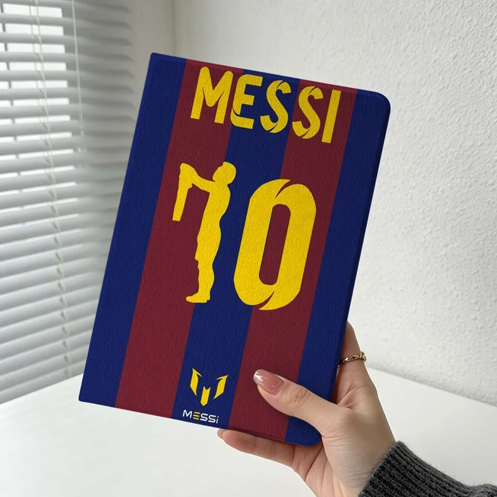 Deluxe M-Messi Number 10 Cover For Xiaomi Redmi Mi Pad 8 7 6 5 4 2 SE K Pro Max Ultra Poco Pad Soft Inch Tablet Case