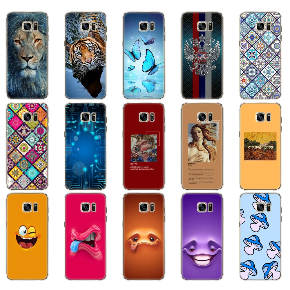 For Samsung Galaxy S7 egde case Cover for Samsung Galaxy S6 edge Case for Samsung S7 S6 G920F i9600 Cover Silicon Fundas