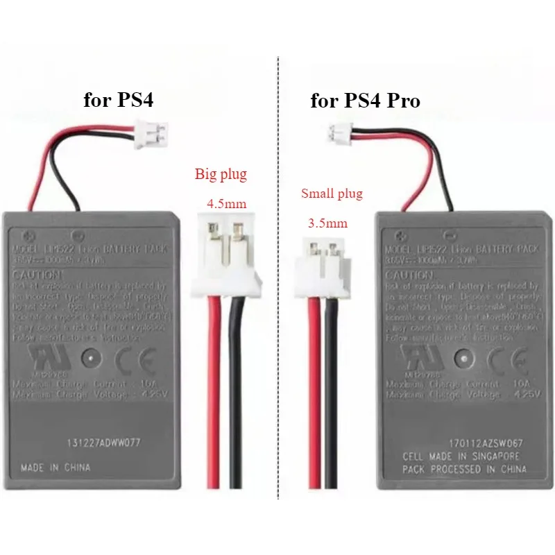 LIP1522 2000mah Controller Rechargeable Battery with Cable for PS4 PS4 Pro Replacement Gamepad Batteries