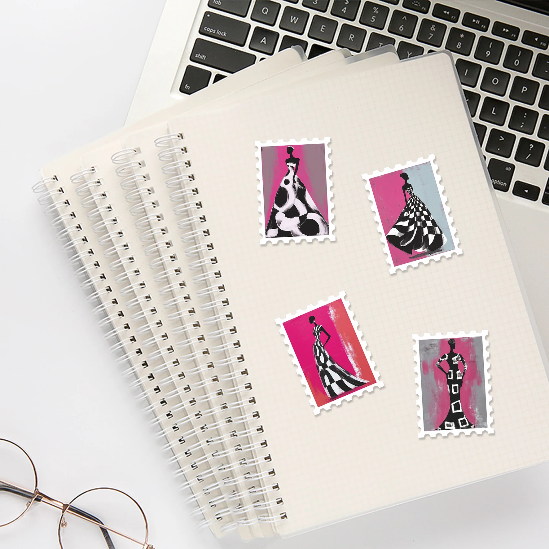 36 autocollants silhouettes vi - Vintage Fashion Journal avis et prix