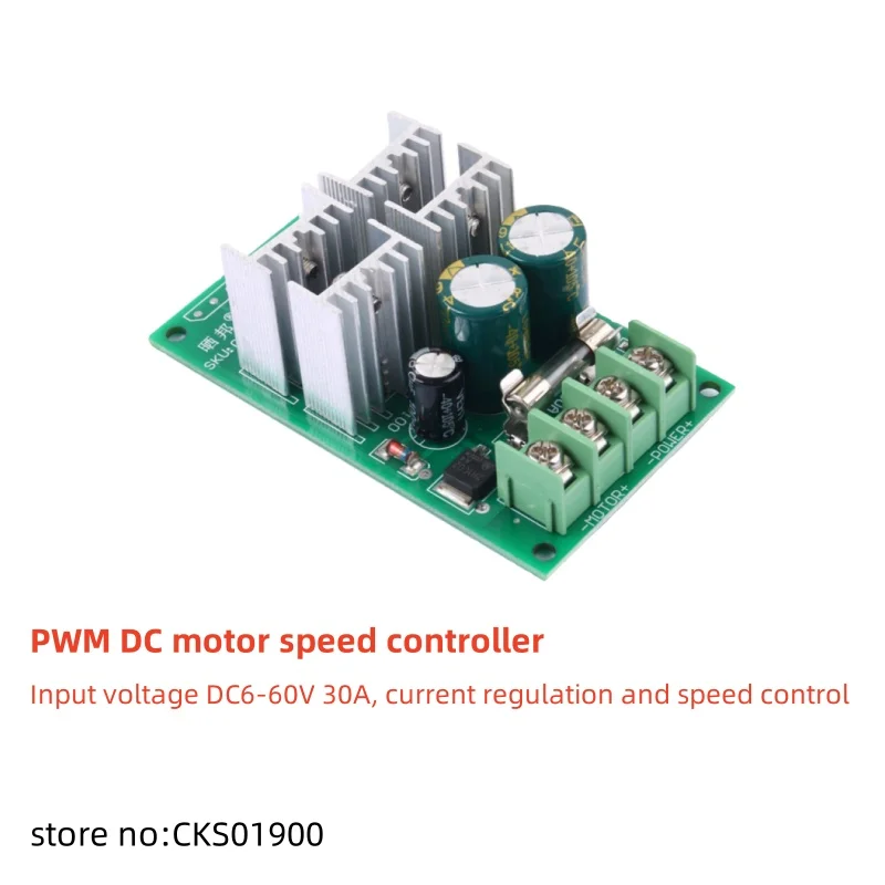 1pcs/lot PWM DC motor speed regulator 6V12V24V36V48V60 supports PLC analog 0-5V microcontroller control