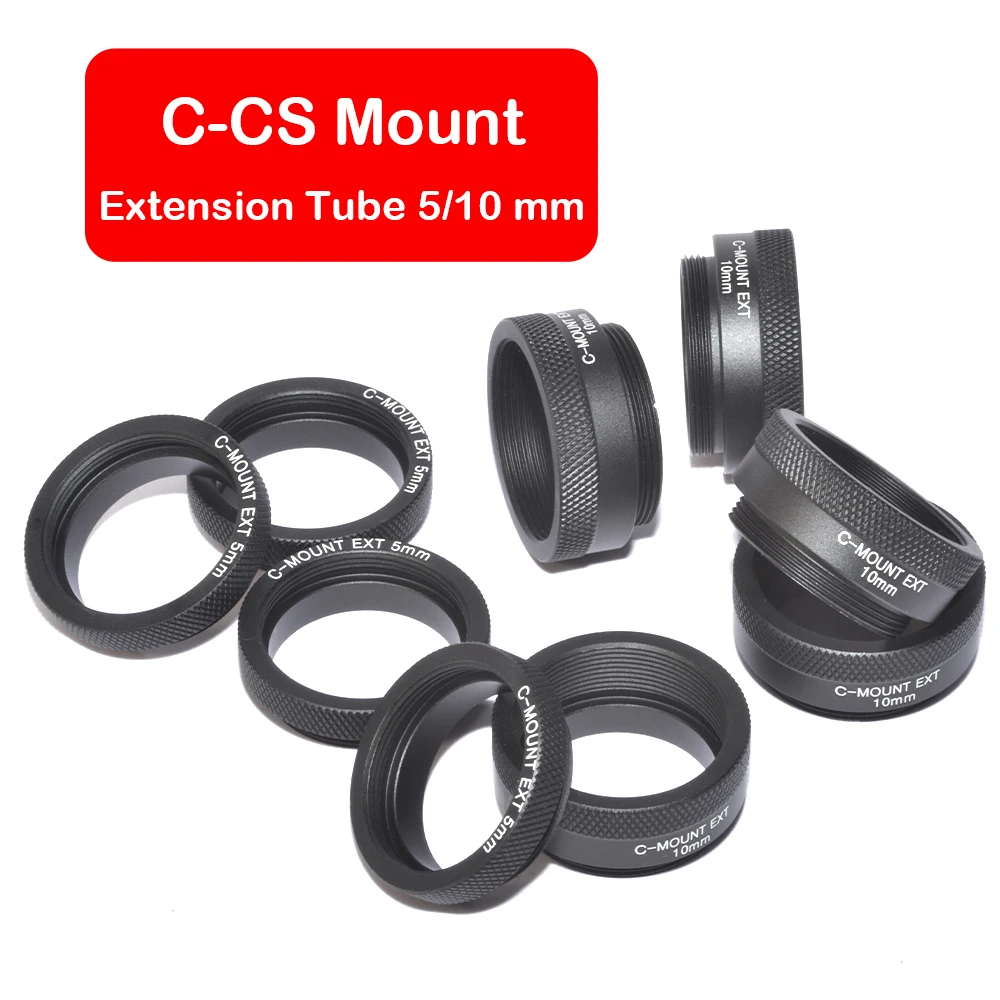 C-CS Mount CCTV Lens Adapter Ring Extension Tube 10mm 5mm C to CS Suit for CCTV Security Camera Photo