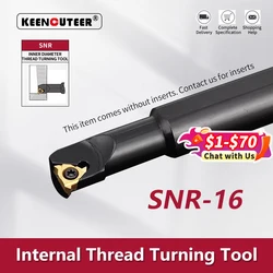 SNR-16/A16 SNR0008K11 SNR0010K11 SNR0010M11 SNR0012M11 SNR0013M16 Internal Thread Turning Tool CNC Threading Tool Holder