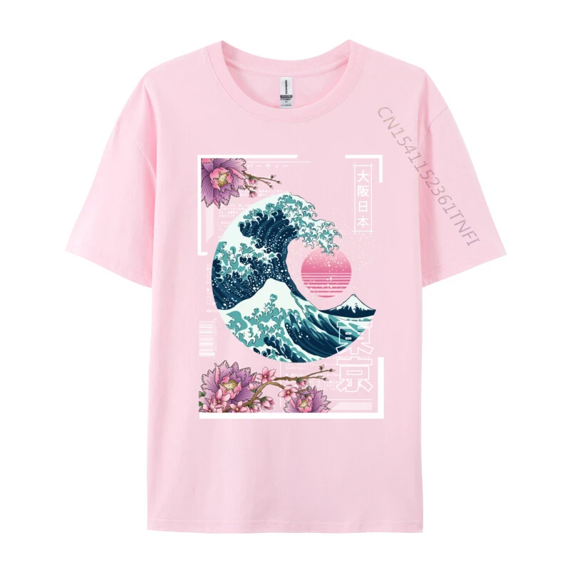 Vaporwave Synthwave 80 Is Japan Japanese Great Wave Tokyo 80s Funny Camisa T Shirts Tops Shirts On Sale Cotton