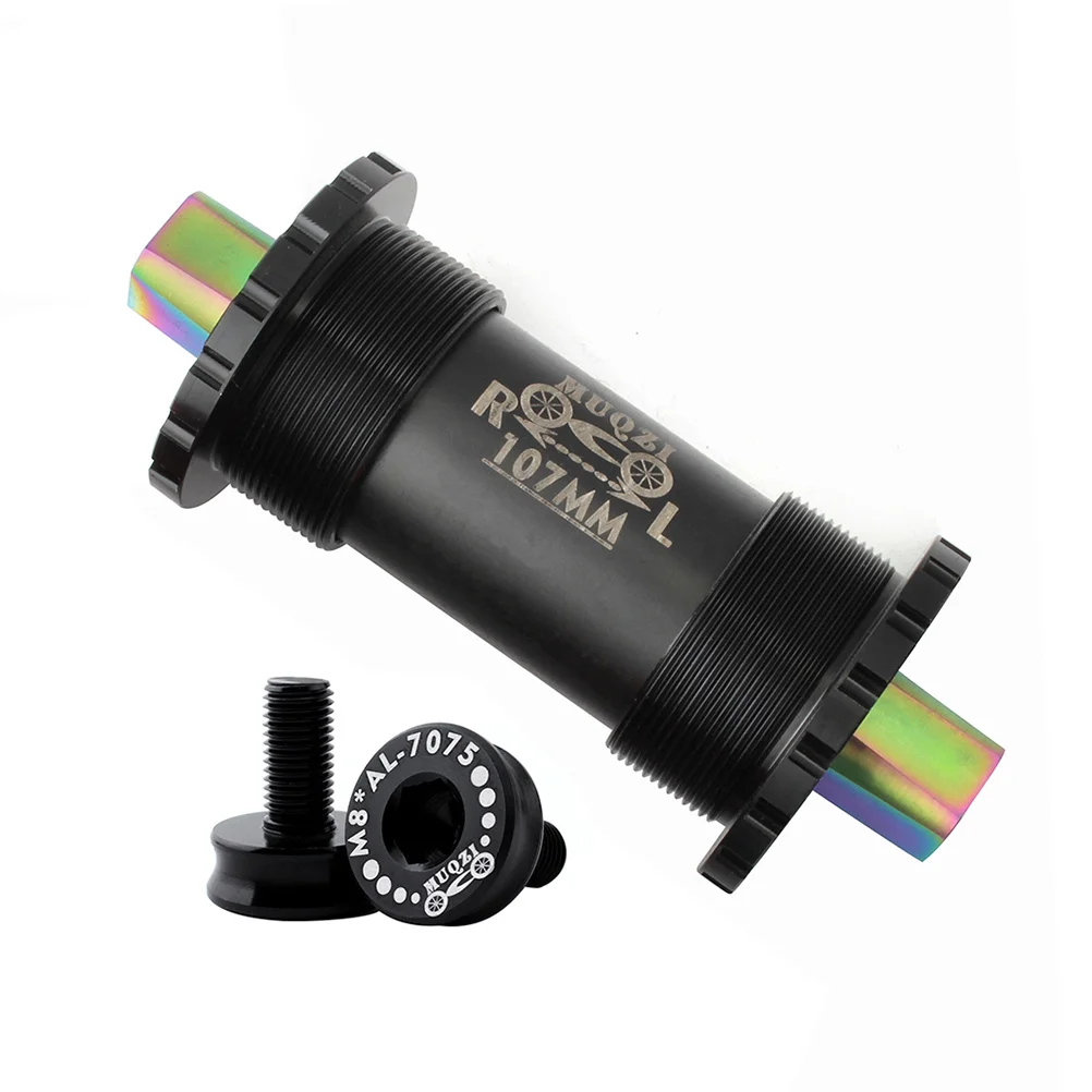 

Керамический нижний кронштейн из титанового сплава с квадратным отверстием, 68 мм с резьбой, 107 мм для складного горного шоссейного велосипеда, черный, гладкий, прочный