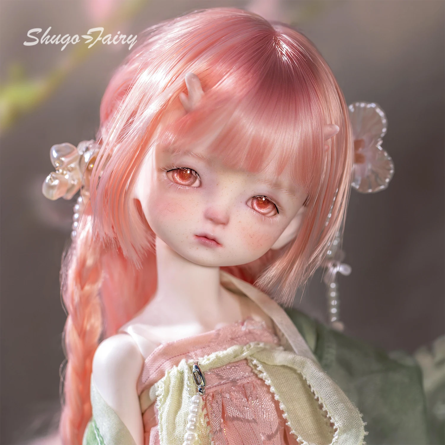 ShugaFairy Yuling A BJD Doll Fullset Sweet Eastern Young Dragon with Horned Head Chinese Hanfu Outfit Ball Jointed Doll