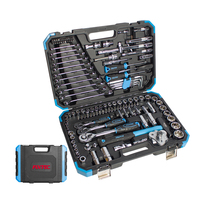 FIXTEC Professional Repair Tools Hand Tools Dr. Socket Set Socket Wrench Sets 132Pcs 1/2 Inch 3/8\