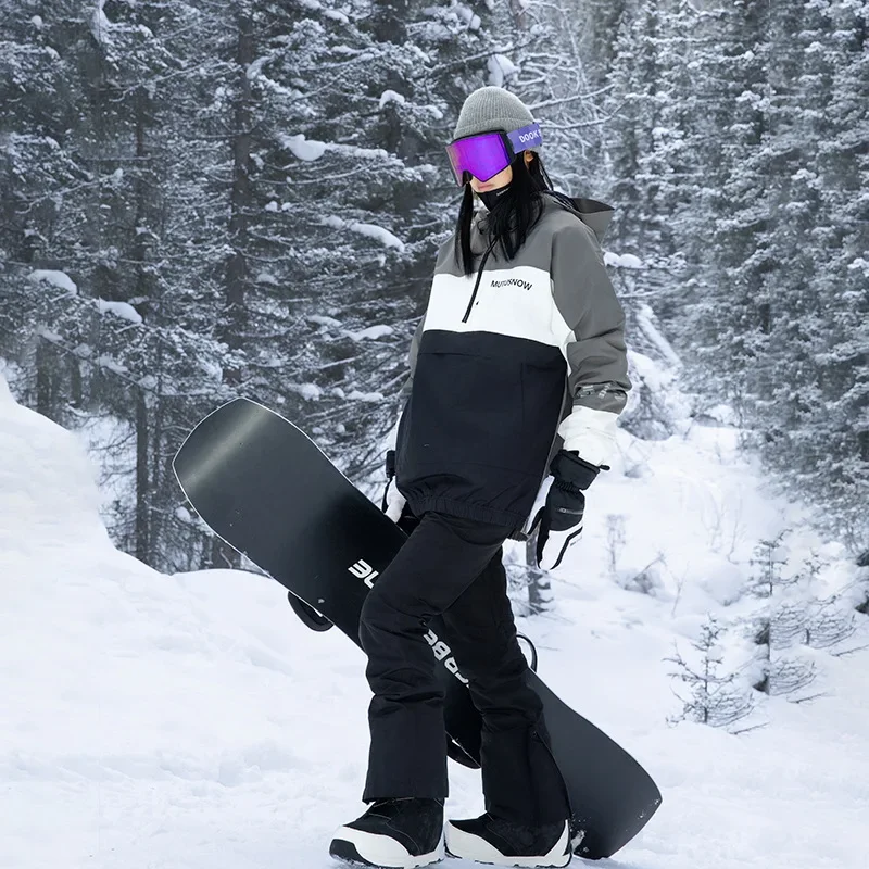 

New Ski Suit Women's Set Single Board Waterproof Breathable Warm Windproof Double Board Outdoor Leisure Sports Snow Clothes
