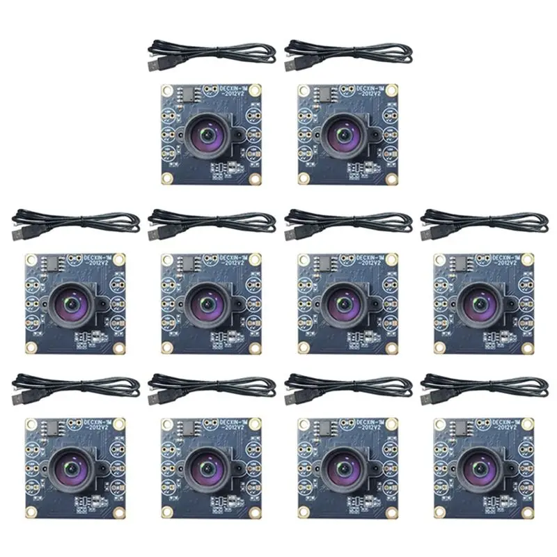 Y23A-10PCS 100 Degree Camera Module 1MP OV9732 1280X720 USB Free Driver Manual Focus With0.6 Meter Cable Forwinxp/7/8/10