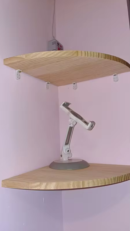 Étagère d'angle flottante murale design pour intérieur