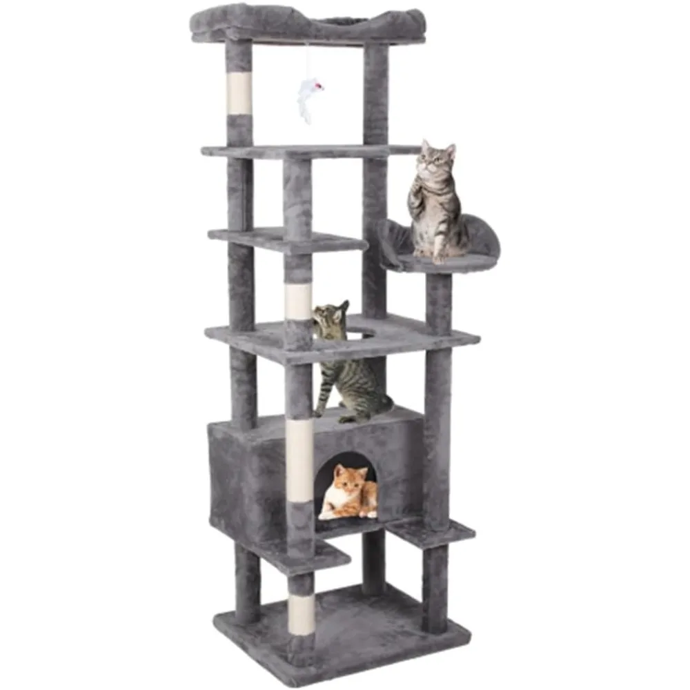 

Dream / Premium Cat Climbing Frame: Elevate Your Kitty's Playtime And Comfort With Our 71'' Multi-Level Cat Condo