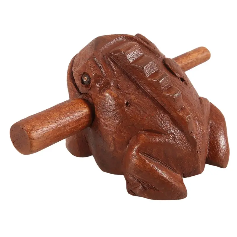 ABJM-Carved Croaking Wood Percussion Musical Sound Wood Frog Tone Block