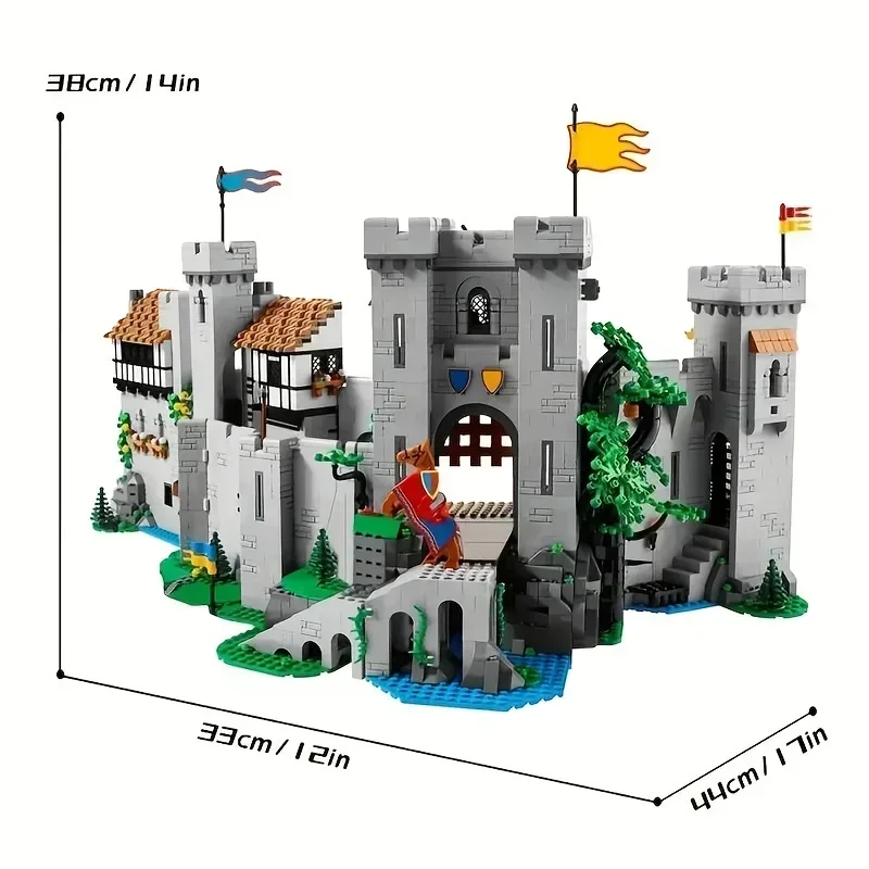 4514PCS Lion King Knights Medieval Castle Bricks Building Blocks Toy Kids Birthday Christmas Gifts Compatible 10305