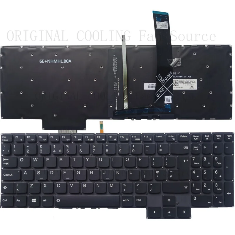 R+  Laptop UK Keyboard NEW For Lenovo Legion 5P-15ARH05H 5P-15IMH05 5P-15IMH05H