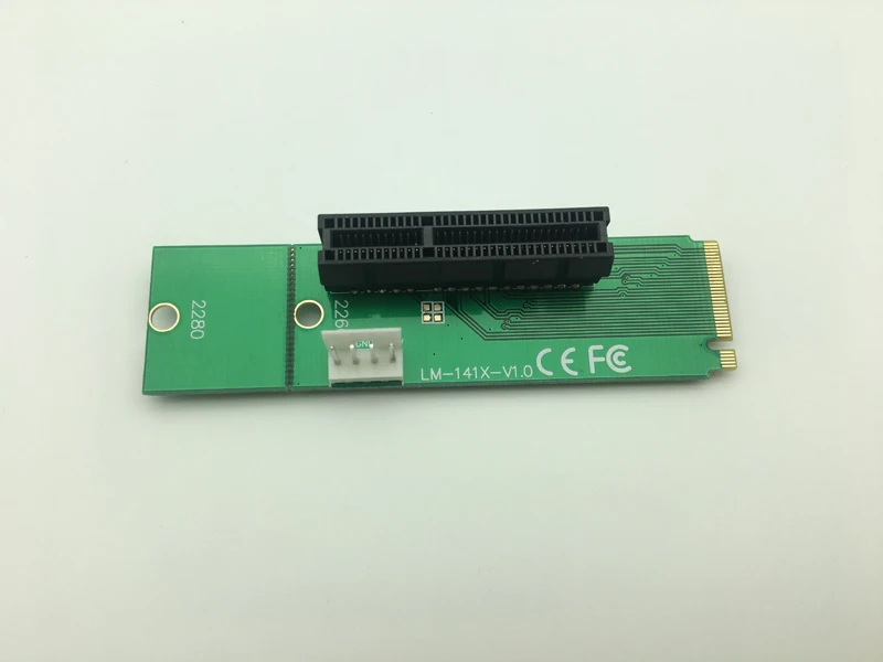 NEW NGFF M2 M.2 to PCI-E 4x 1x Slot Riser Card Adapter Male To Female PCIE Multiplier For BTC Bitcoin Miner Antminer Mining