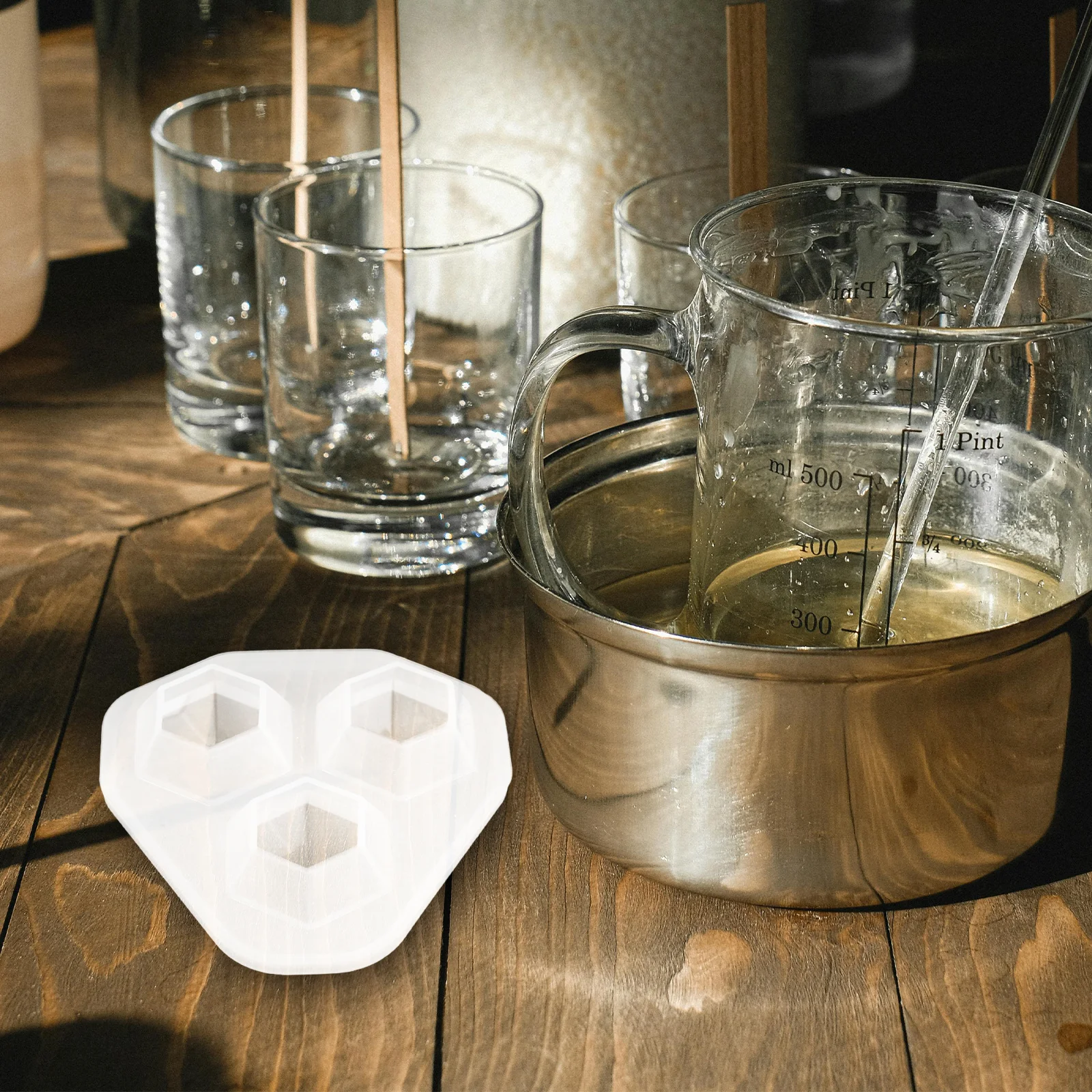 

20Pcs Diamond Silicone Resin Molds for Jewelry Making Epoxy Casting Pendant Art Decoration Jewelry Resin Bead Mold