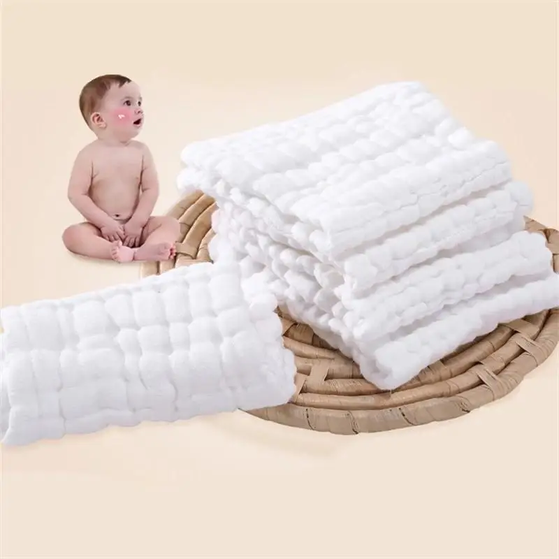 5pcs/10pcs Quality 12 Layers Baby Nappies Pure Cotton Peanut Diaper Insert Changing Liners Washable Reusable Cloth Diaper Nappy