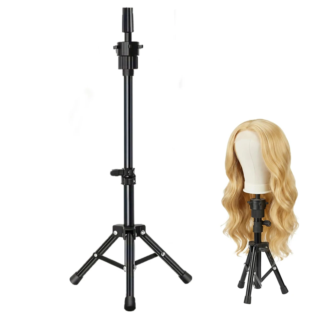

60Cm Mannequin Head Holder Tripod Stand For Hairdressers Salon Training Head Strong Adjustable Wig Stand Tripod For Wig Making