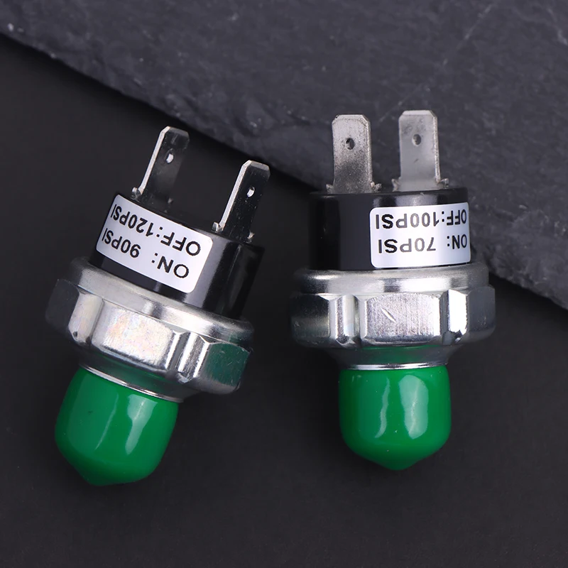 70-100/90-120PSI ضاغط الهواء مفتاح ضغط 1/4 "NPT 12 فولت/24 فولت لقطار القرن مضخة هواء مفتاح ضغط تحكم استبدال