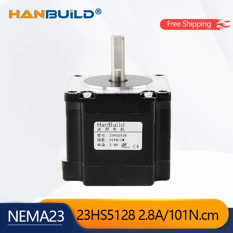 

1PCS 23HS5128 Nema 23 Stepper Motor 57 Motor 101N.cm 2.8A 51mm For 3D Printer Monitor Equipment